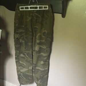 Topshop Olive Cargo Jeans